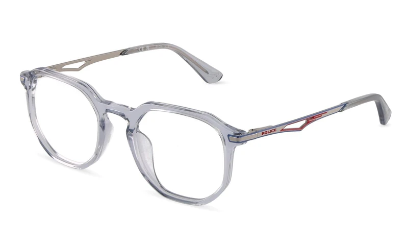 Police, gafas de vista (VK179), colour: shiny grey/azure, 48/20/140, (junior)