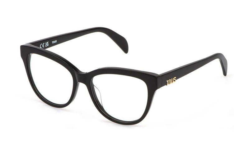 Tous, glasses (VTOD40), color: SHINY BLACK, 53/16/140, (Female) - Image 1