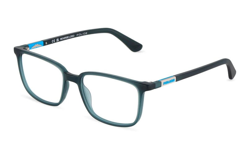 Police, gafas de vista (VK176), colour: matt opal green, 49/15/135, (junior)