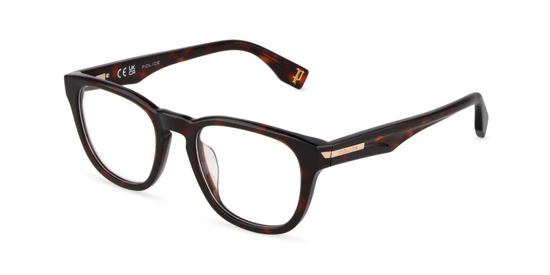 Police, eyeglasses (VPLU56), color: SHINY DARK HAVANA, 50/20/145, (Male)
