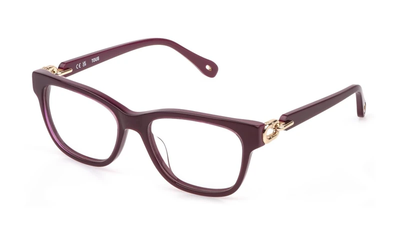 Tous, eyeglasses (VTOD35), color: SHINY VIOLET TOP/TRANSP.VIOLET, 53/17/140, (Female)