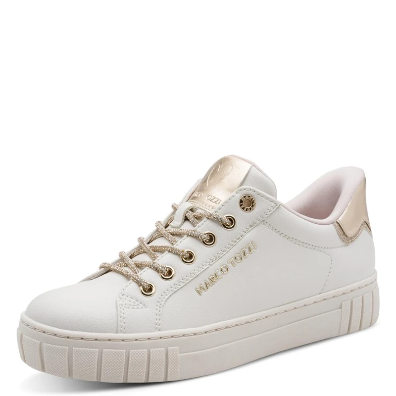 Marco Tozzi 2-23741-46 Women's Trainers, Cream Comb, 8.5 UK