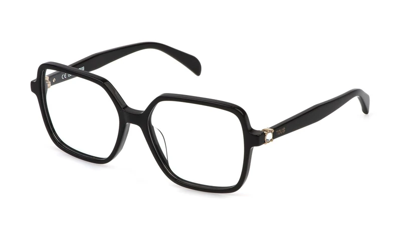 Tous, eyeglasses (VTOD37S), color: SHINY BLACK, 55/16/140, (Female)