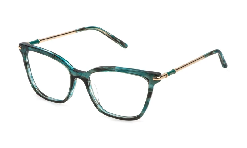 Tous, gafas de vista (VTOD34), colour: shiny striped green/blue, 54/16/140, (female)