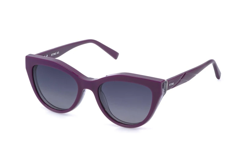 Sting, eyeglasses (USJ763), color: SHINY LILIAC GLITTERY SILVER (BLUE GRADIENT), 49/17/135, (Junior) - Image 1
