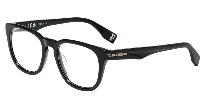 Police, glasses (VPLU56), color: SHINY BLACK, 50/20/145, (Male)