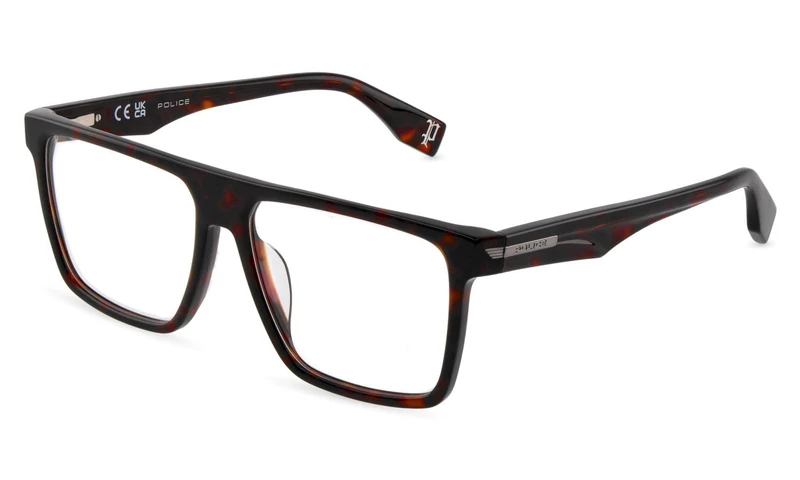 Police, eyeglasses (VPLU57), color: SHINY DARK HAVANA, 57/15/145, (Male)