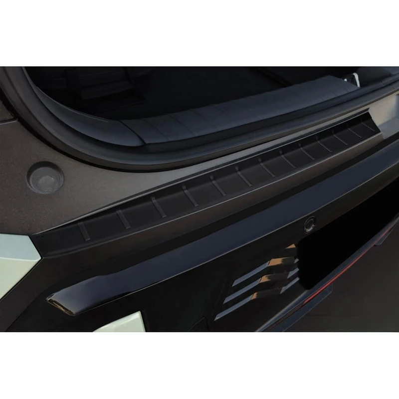 Avisa Stainless Steel Rear Bumper Protector compatible with KIA EV3 GT 2024- - Matt Black - 2-pieces