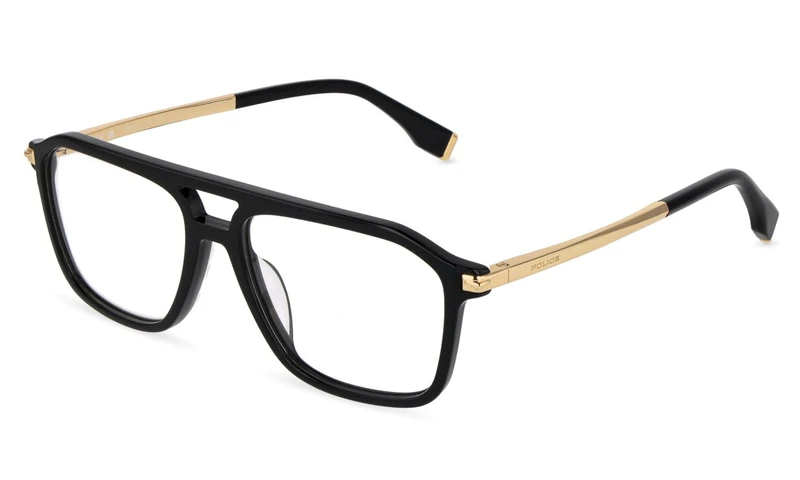 Police, glasses (VPLU59), color: SHINY BLACK, 56/16/150, (Male)