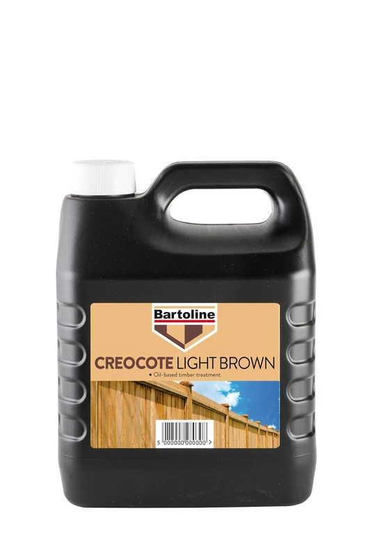 Bartoline Creocote Oil-Based Timber Treatment for Garden Sheds, Fences & Trellis 4 l – Wood Protection & Weatherproofing (Pack of 6)