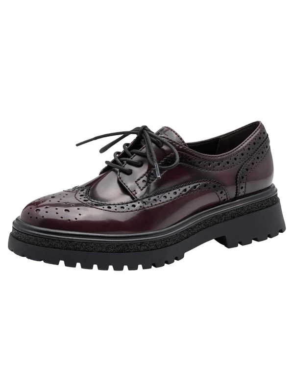 Tamaris Women's Tamaris Lace-up 1-23619-45Oxford Shoe, Merlot, 9 UK