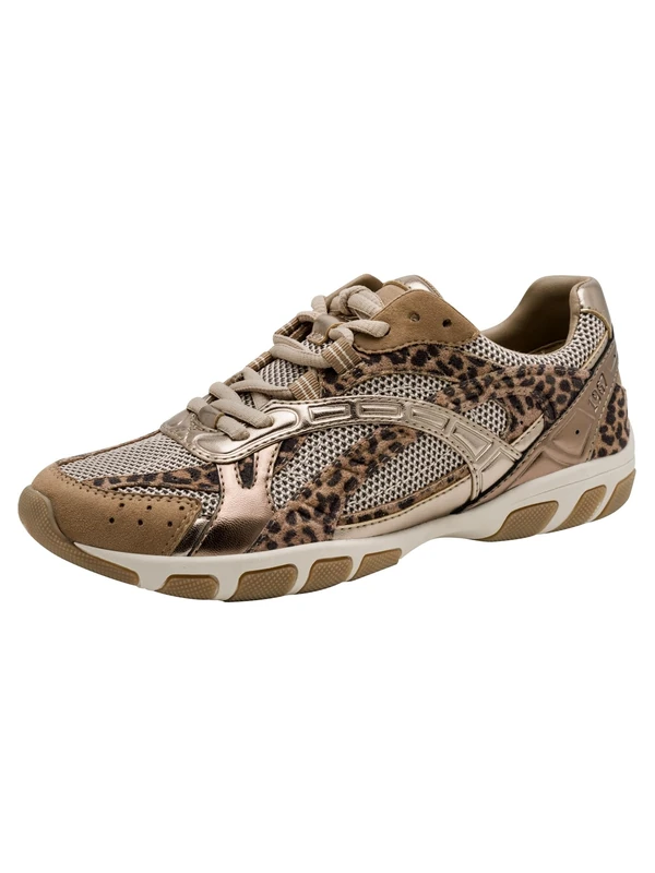 Tamaris Women's Low Flat Trainers, Brown (Leopard Comb), 39