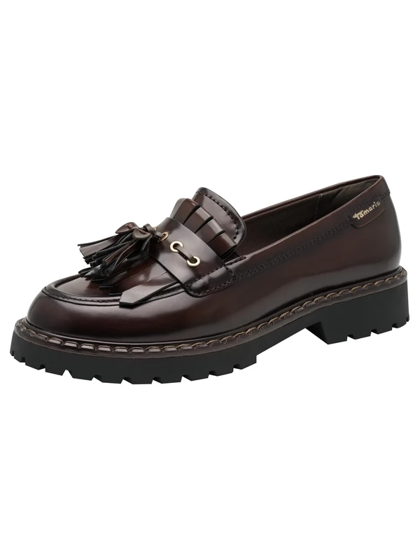 Tamaris Women's Slip-on Shoes - Brown Synthetic, Size 8 UK