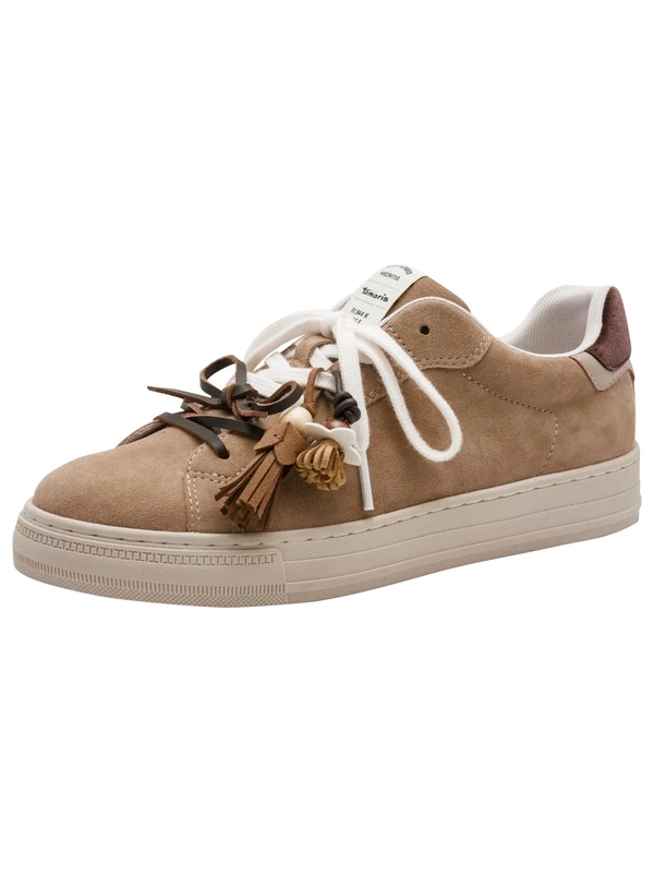 Tamaris Women's Sneakers Leather, brown, 5 UK