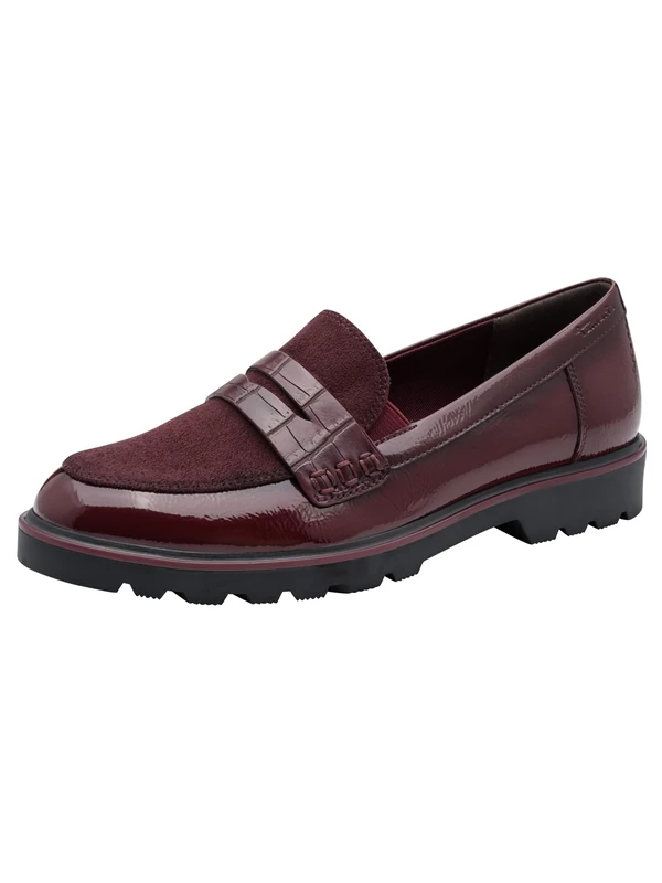 Tamaris Women's Loafer Flat, Red (Merlot), 39