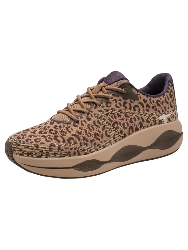 Tamaris Women's Low Flat Trainers, Brown (Leopard), 42