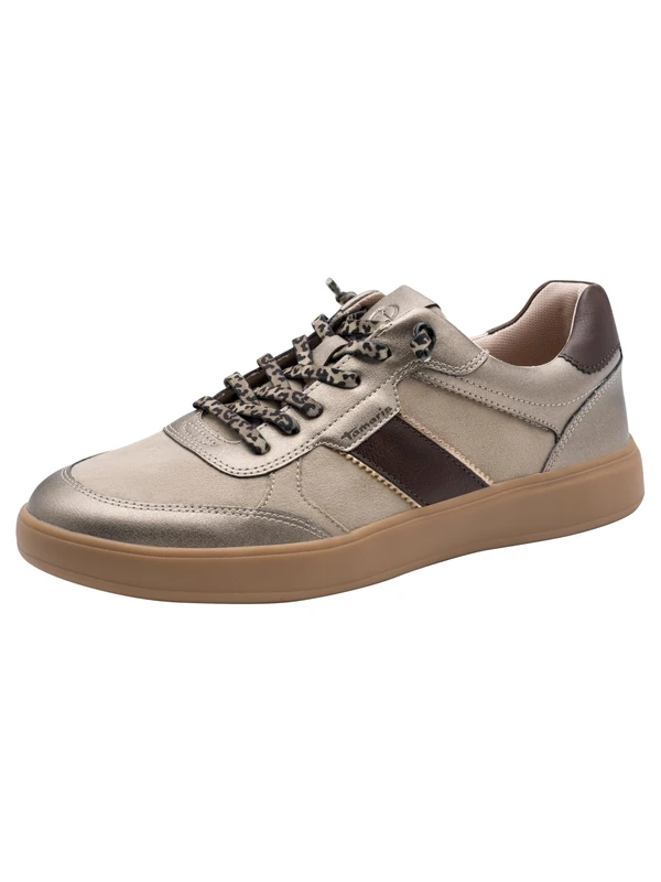 Tamaris Women's Low Flat Trainers, Brown (Taupe Comb), 40