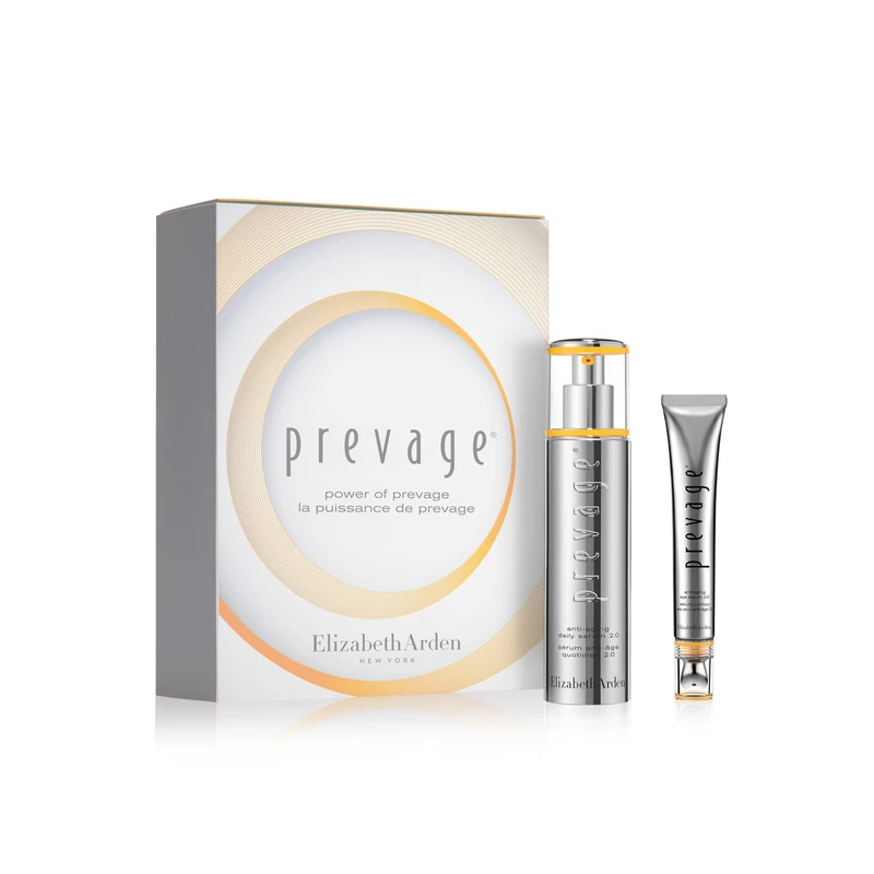 Elizabeth Arden - Power of Prevage 2-Piece Set, Anti-Ageing Face and Eye Serums, Reduce Wrinkles, Dark Spots and Puffiness, High-Performance Skincare for Radiant, Youthful Skin