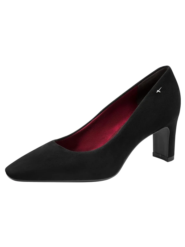 Tamaris Women's Court Shoes with Funnel Heel, Black, 38