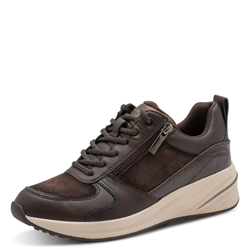Tamaris Women's Low Flat Trainers, Brown (Mocca Comb), 38