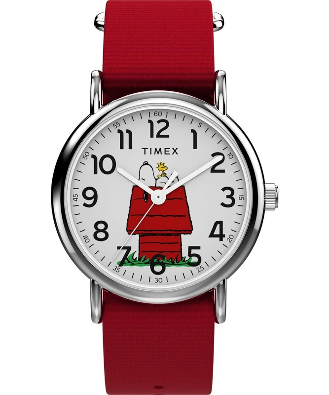 Timex Unisex Analogue Quartz Watch Peanuts Weekender Snoopy Dog House