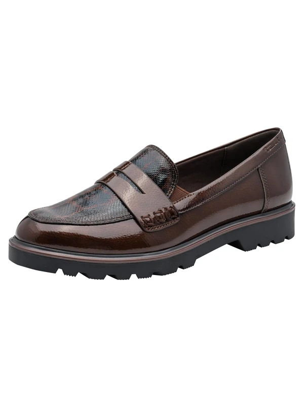 Tamaris Women's Flat Loafer, Brown (Brown Comb), 41