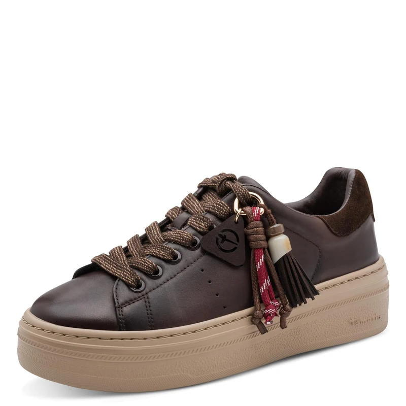 Tamaris Women's Low Flat Trainers, Brown (Mocha), 42