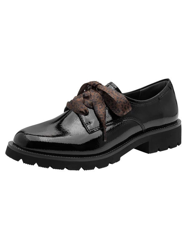 Tamaris Women's Lace-Up Synthetic Shoes - Black, UK 4