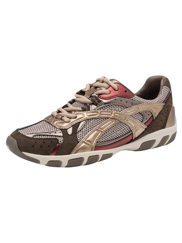 Tamaris Women's Low Flat Trainers, Metallic (Bronce Comb), 36