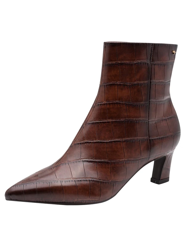 Tamaris Women's Ankle Boots with Stiletto Heel, Brown (MUSCAT CROCO), 42
