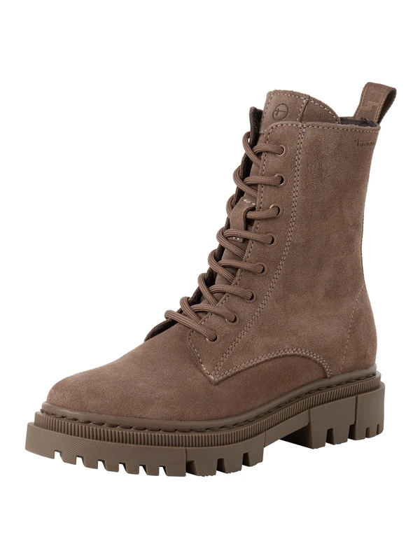 Tamaris Tamaris Women's Lace Boot Flat 1-25276-41 Ankle Boots, taupe, 9 UK