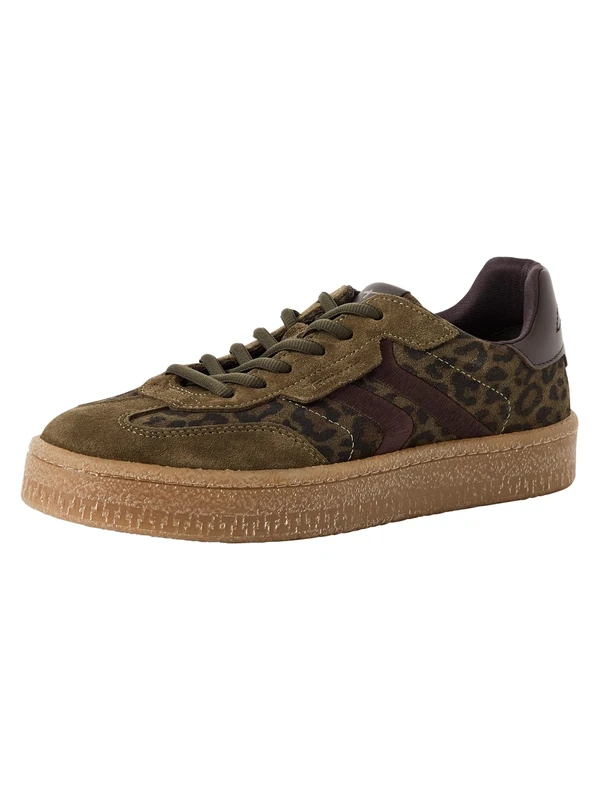 Tamaris Women's Sneakers Leather, green, 4 UK