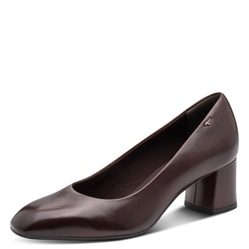 Tamaris Women's Court Shoes with Block Heel, Brown (Mahogany LEA.), 39