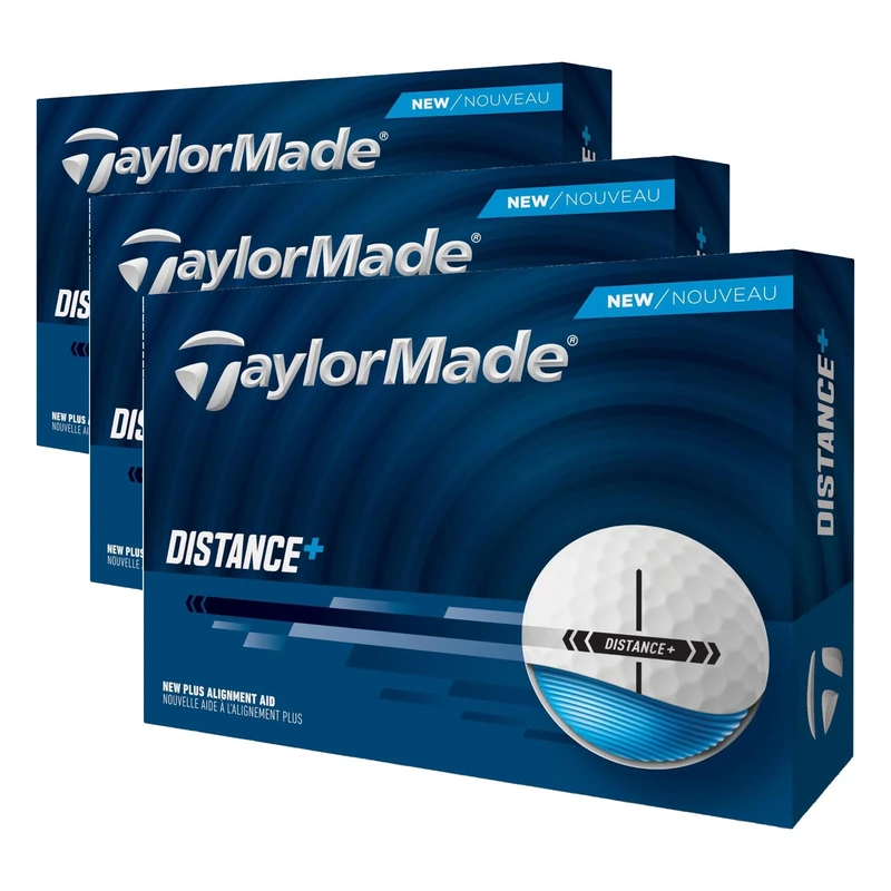 TaylorMade Distance+ Golf Balls (Pack of 3)