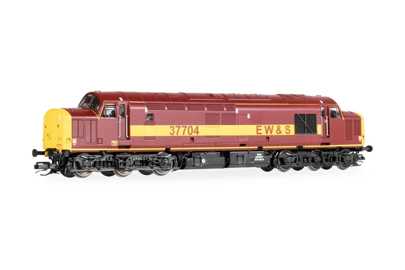 Hornby TT:120 TT3037TXSM EWS - Class 37-37704 (DCC Sound Fitted) Diesel Locomotive Era 9 Model Train