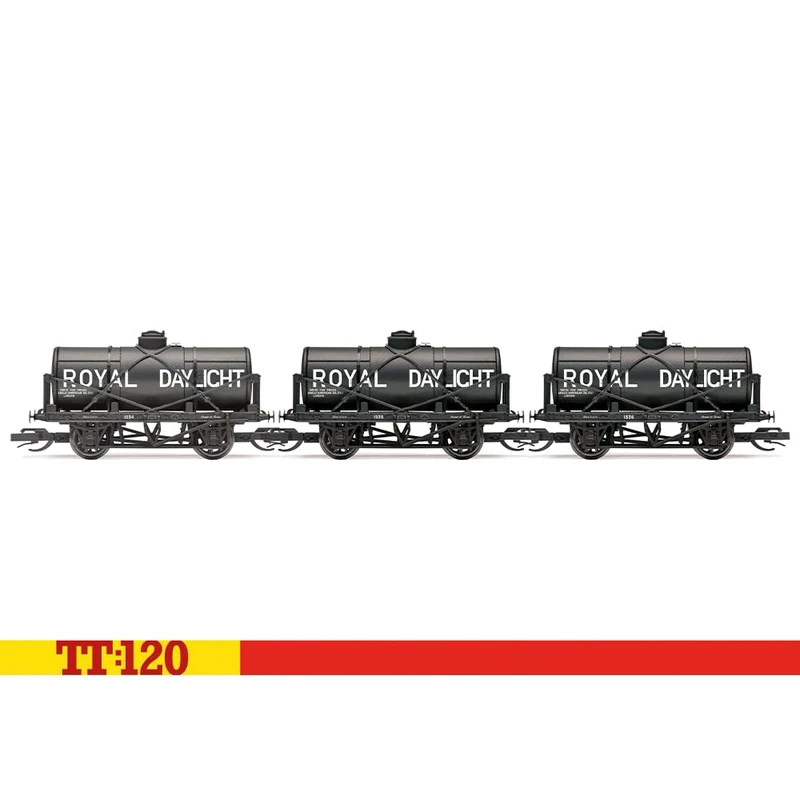 Hornby TT:120 TT6046 Royal Daylight - 12T Tank Freight Wagons - Triple Pack 1534-1535-1536 Era 2 Model Trains Rolling Stock Railroad Cars