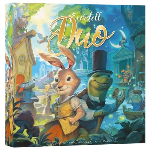 Asmodee Everdell Duo - 2 Player Version of the Famous Everdell, Strategy and City Building Game, 2 Players, 10+ Years, 30-60 Minutes, Italian Edition