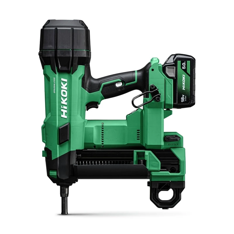 HiKOKI NC1840DAJPZ 18V Cordless Brushless 40mm Concrete Nailer with 2 x 5.0Ah Batteries