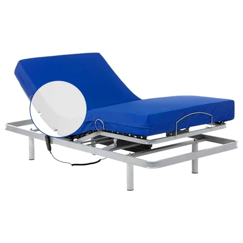 Geriafy – Professional HR Set 3ft Electric Adjustable Bed with High-Resilience Foam Mattress | 5.91in (15 cm) Thickness | Waterproof Cover