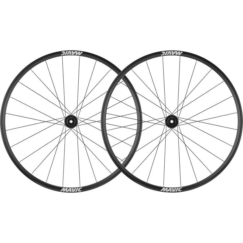 MAVIC Access RG22 Disc Brake, Bolt Thru-Axle Wheelset, Black, 700c - 12x100/142, Front & Rear Wheel Pair