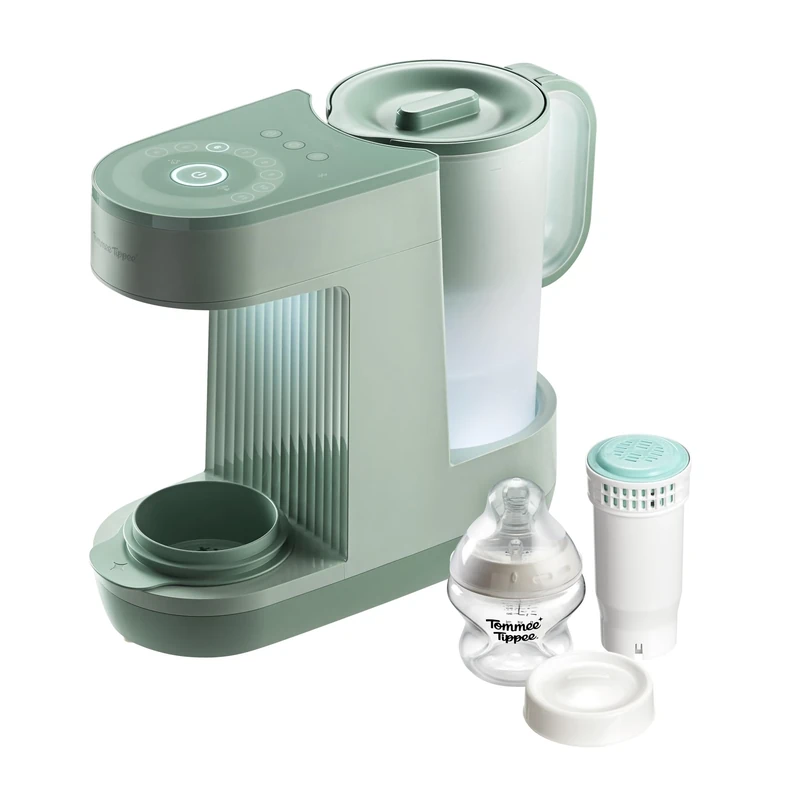 Tommee Tippee Limited Edition Sage Green Perfect Prep Machine, Baby Bottle Formula Feed Maker with Antibacterial Water Filter, App Support, Day & Night Feed-Friendly Features, Sage