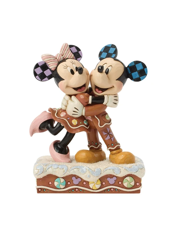 Disney Traditions Mickey And Minnie Gingerbread Figurine