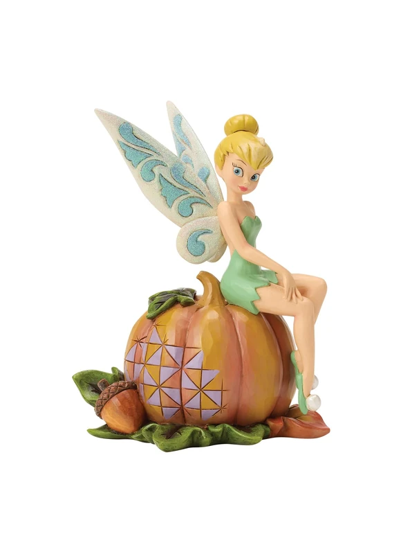 Disney Traditions Tinker Bell On Pumpkin Figurine - Image 1