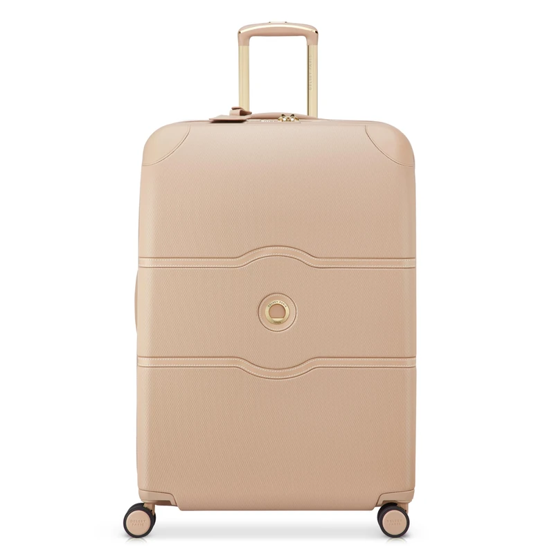 DELSEY Paris Chatelet Air 2.0 Hardside Luggage with Spinner Wheels, Beige Rose, Checked-Large 28 Inch, Chatelet Air 2.0 Hardside Luggage with Spinner Wheels