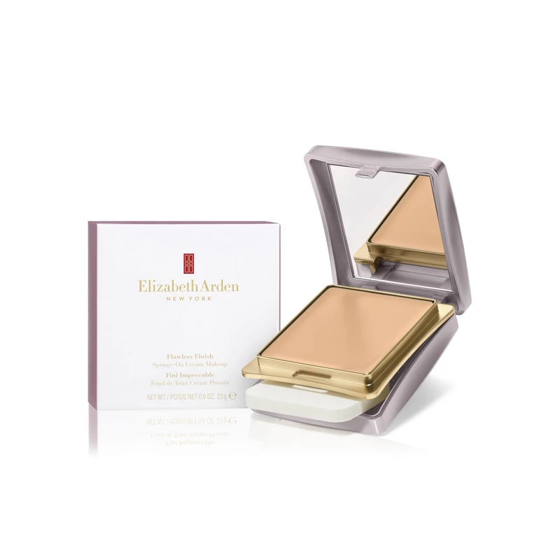 Elizabeth Arden Flawless Finish Sponge-On Cream Foundation Makeup, Medium-to-Full Coverage, Includes Compact & Applicator, 0.8oz
