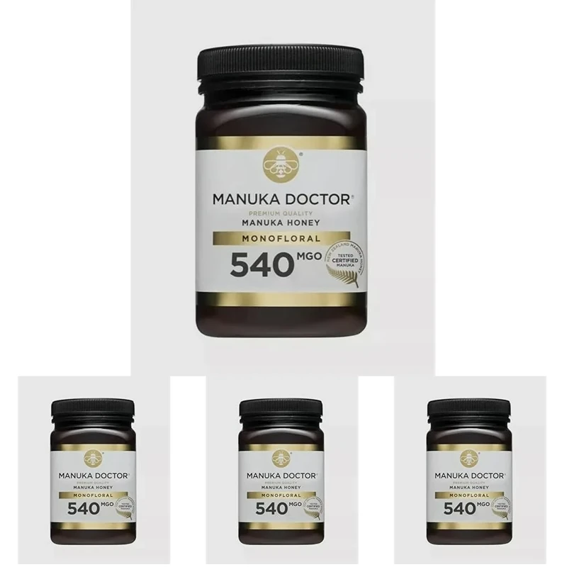 Manuka Doctor 540 MGO Manuka Honey 500g (Pack of 4)