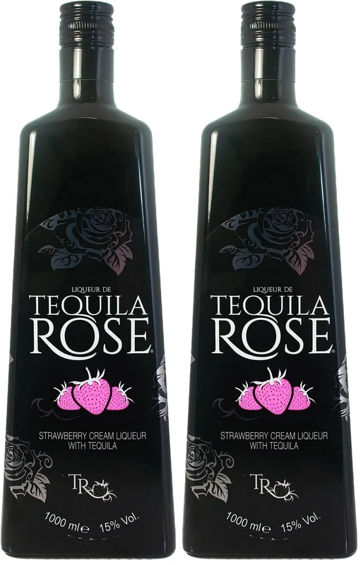 Tequila Rose Strawberry Cream Liqueur - 1L (Pack of 2)