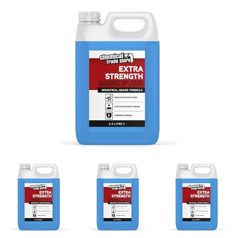 Chemical Trade Store - Concentrated Washing Up Liquid - Eucalyptus - 2.5 Litre (Pack of 4)
