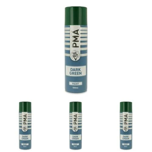PMA DARK GREEN FAST-DRYING SPRAY PAINT 500ML (Pack of 4)