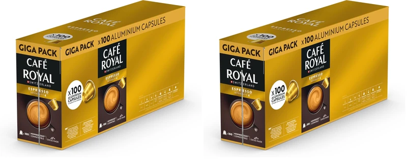 Cafe Royal Espresso Promo Pack - 200 Nespresso Compatible Capsules